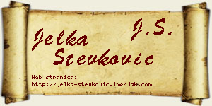 Jelka Stevković vizit kartica